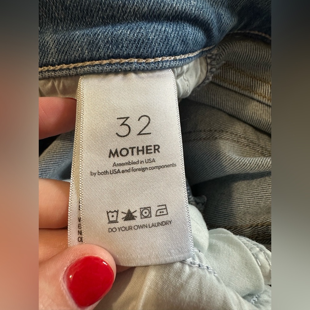 Mother the rambler zip flood in out of the blue wash size 32 - Picture 3 of 11